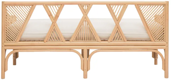 Jayla Natural Rattan Bench