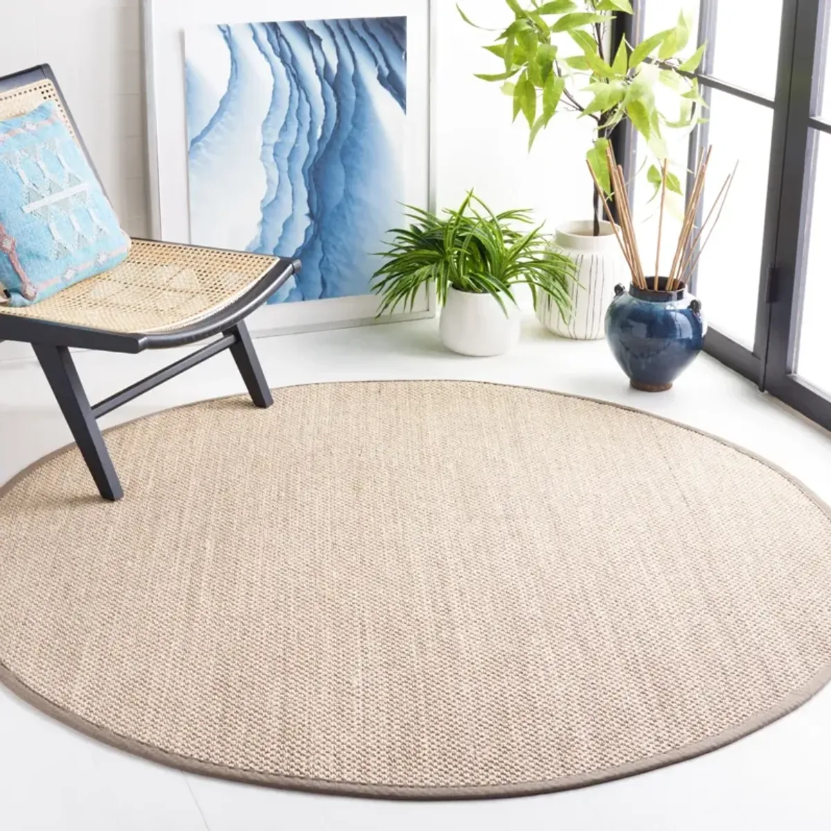 TOBAGO - MSR9443 MARBLE  9' x 9' Round Round Rug