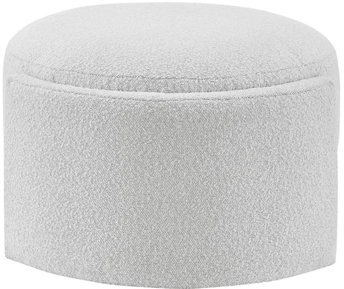 Felicia Fabric Ottoman, Boucle Beige 