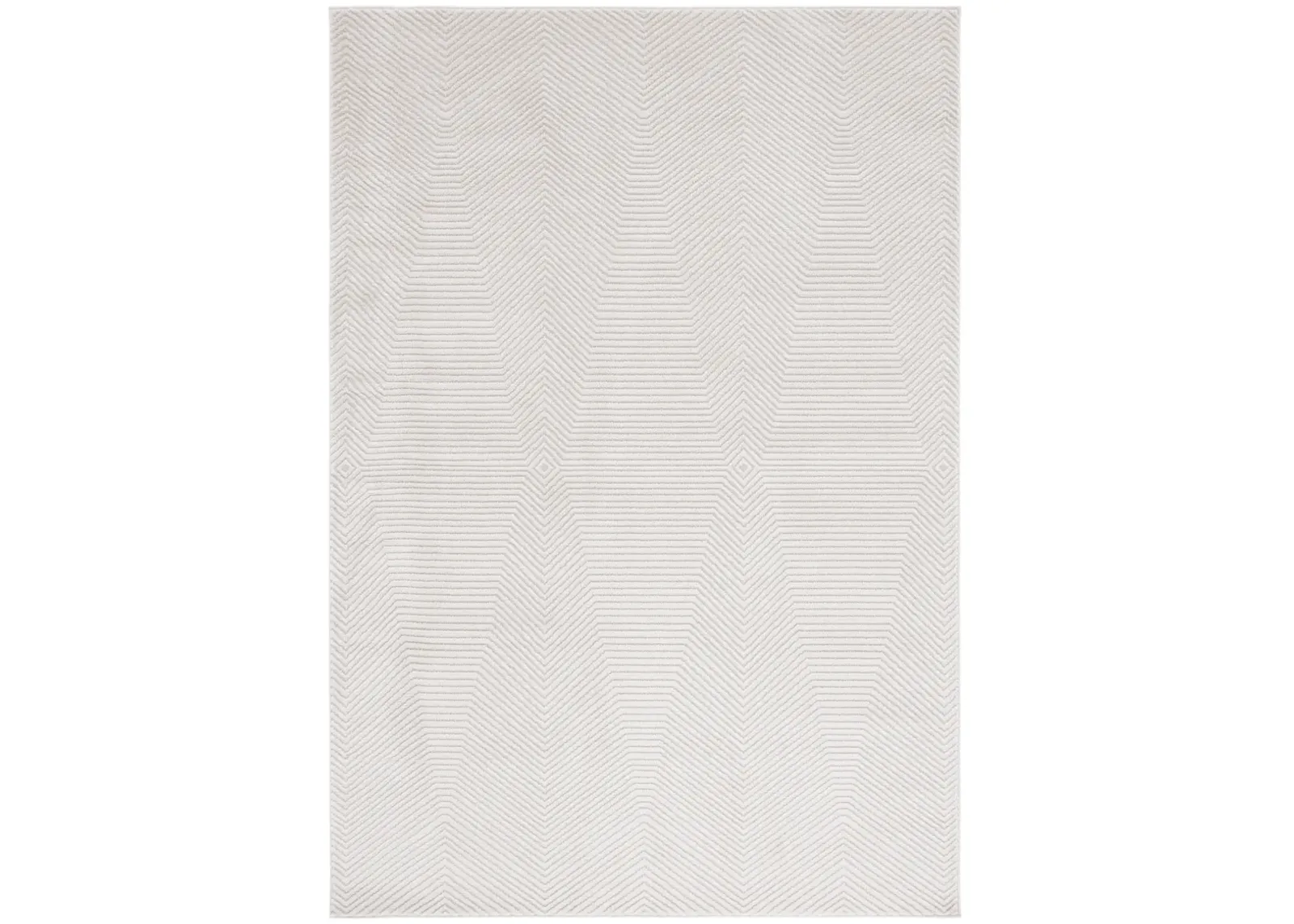 CARTER 212 IVORY  5'-3' x 7'-6' Medium Rectangle Rug