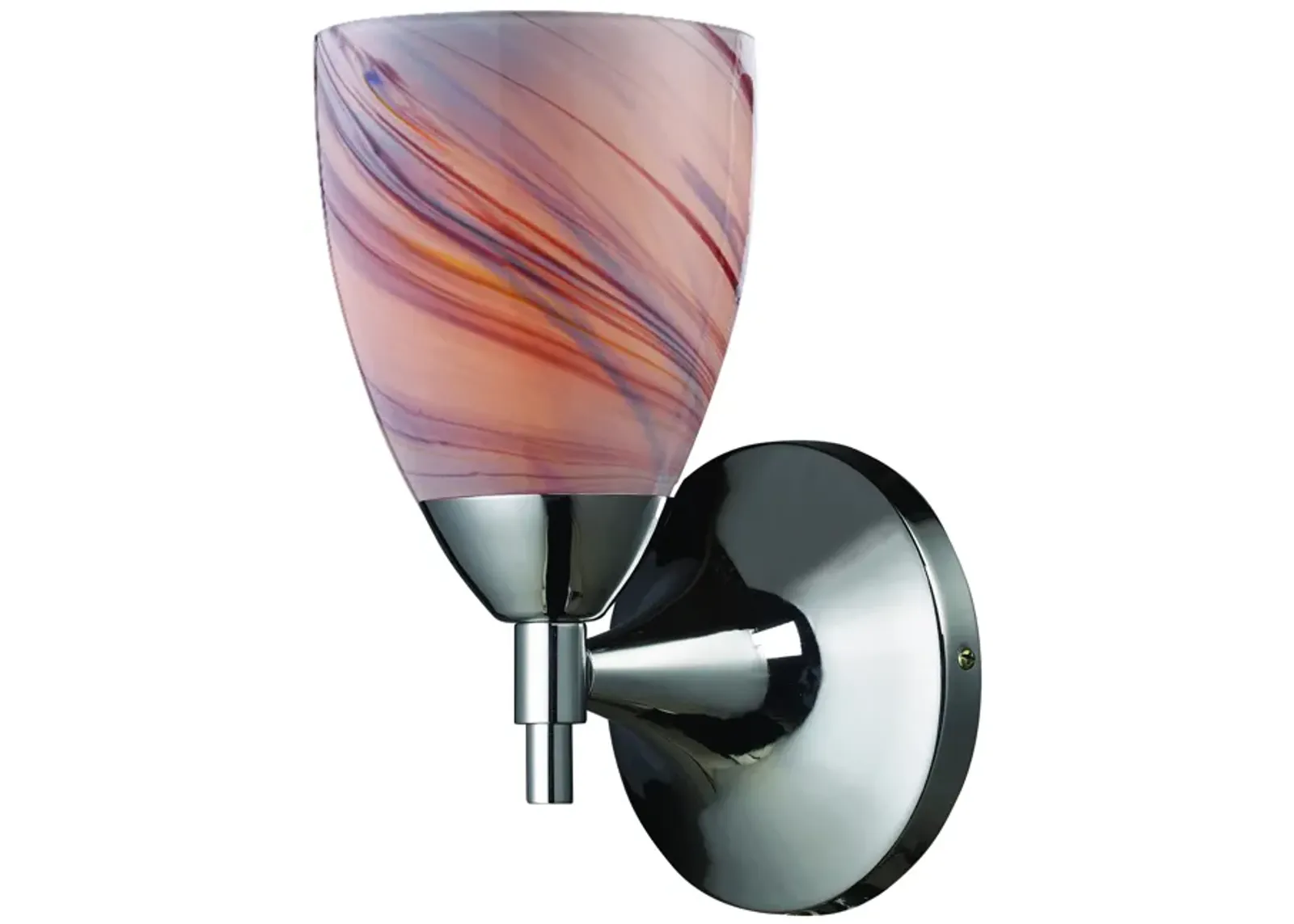 Celina 9" High 1-Light Sconce - Polished Chrome