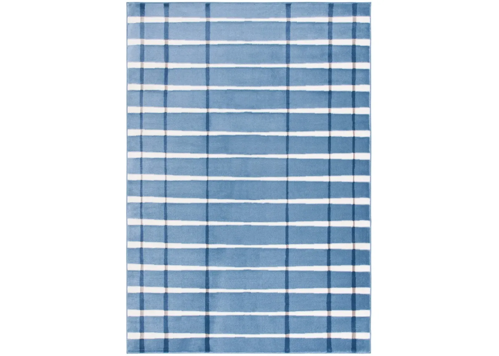 GROOVE 110 BLUE  9' x 12' Large Rectangle Rug