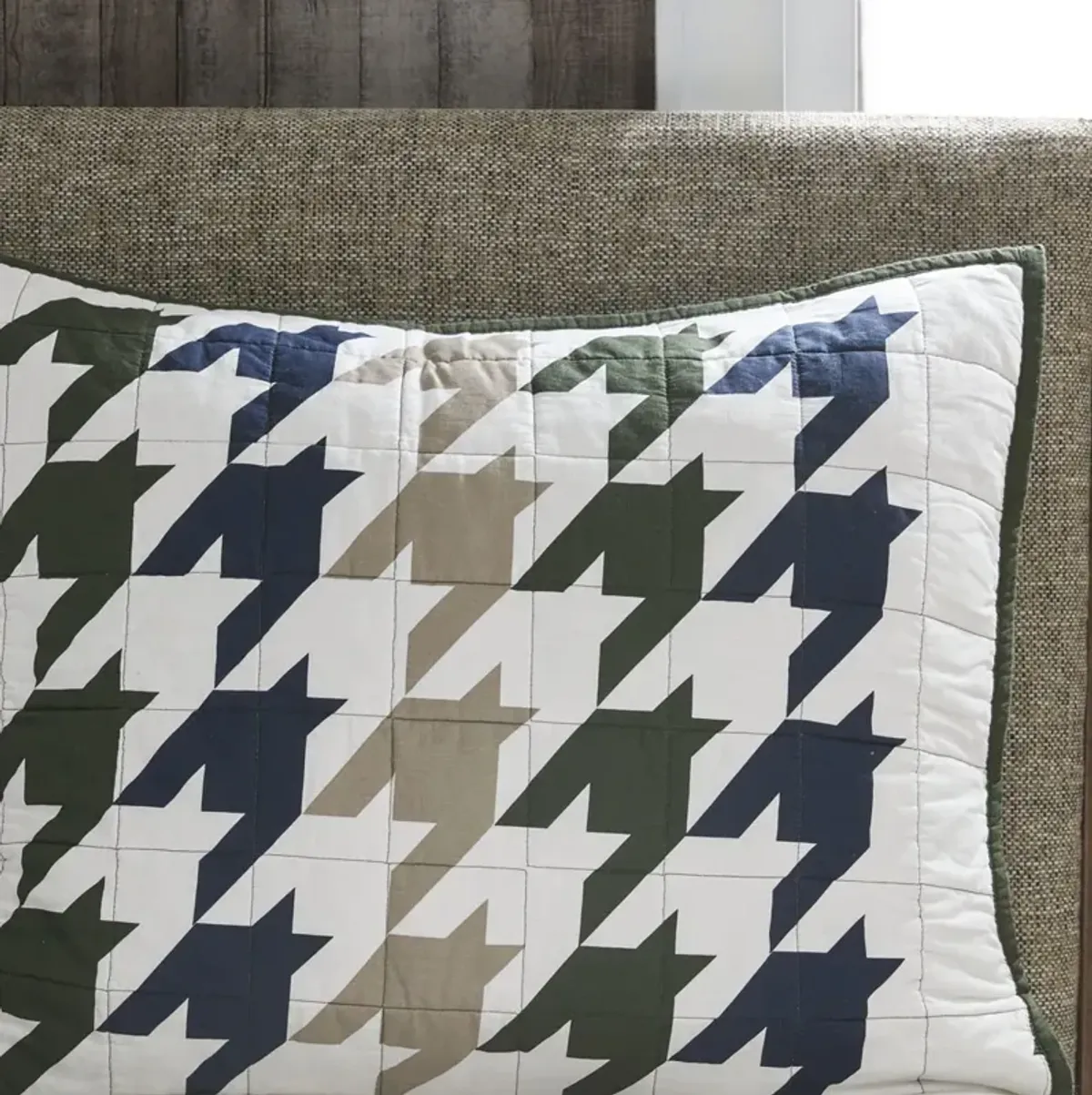 Woolrich Hudson Green Oversized Cotton Quilt Mini Set