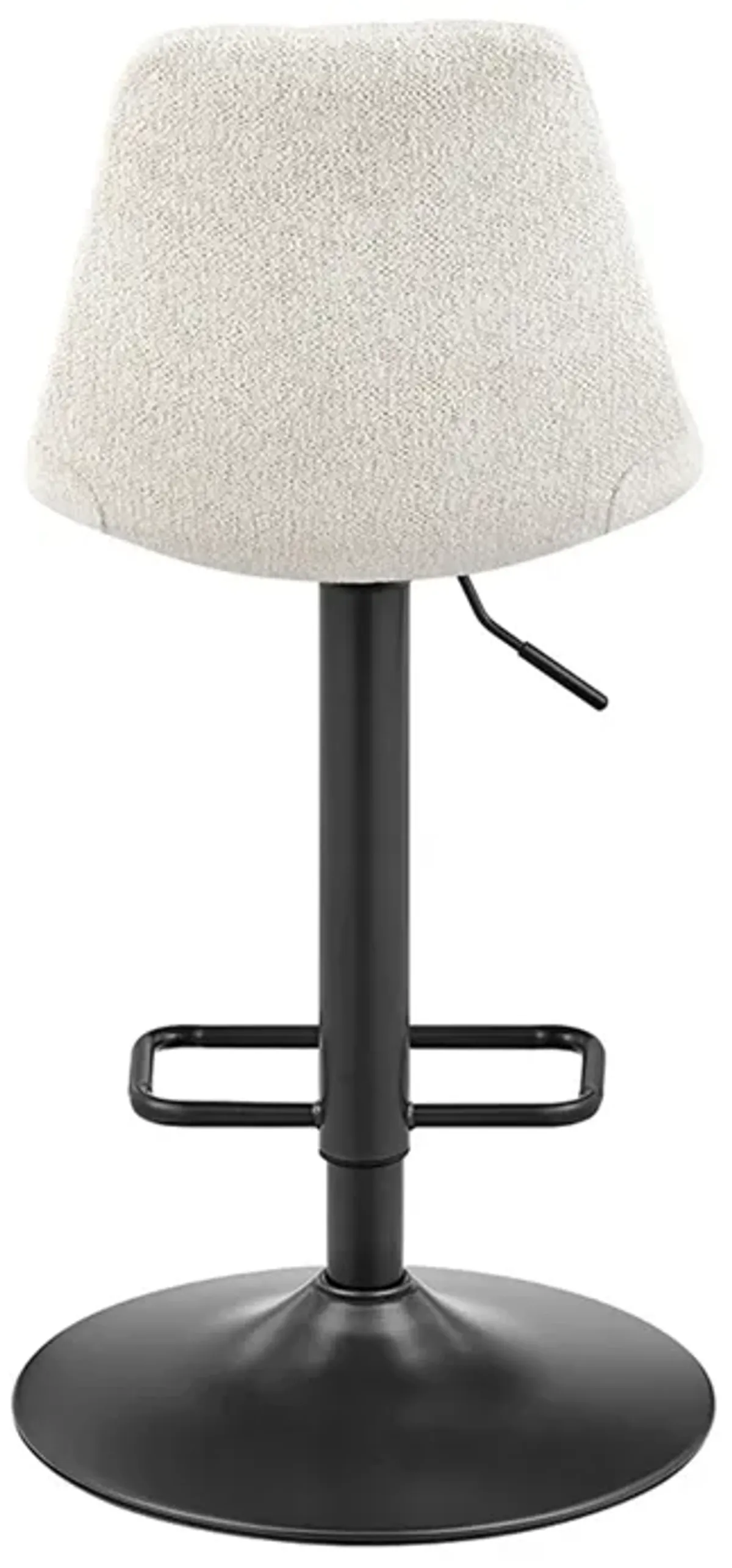 Robert KD Fabric Gaslift Swivel Bar Stool, Posh Ivory 