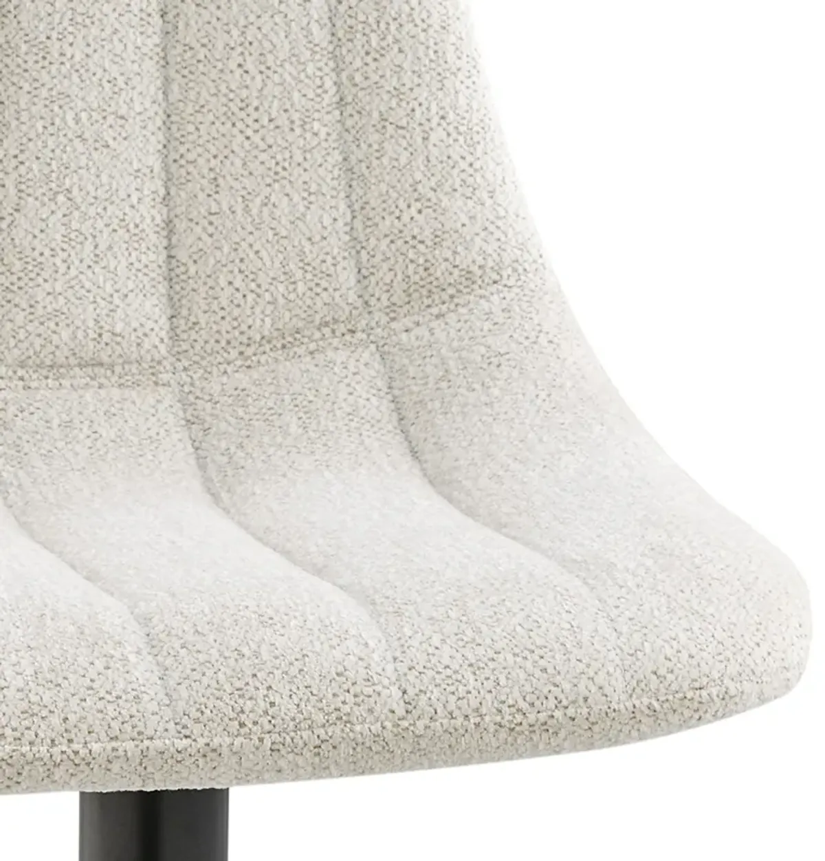 Robert KD Fabric Gaslift Swivel Bar Stool, Posh Ivory 