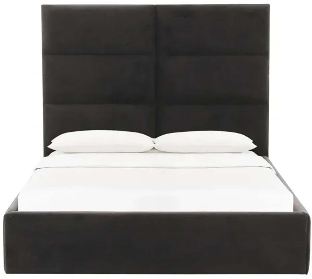 Eliana Black Velvet King Bed