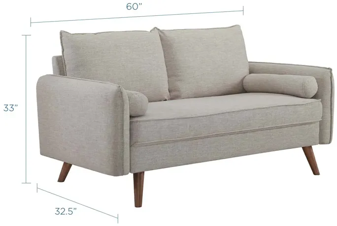 Revive Upholstered Fabric Loveseat