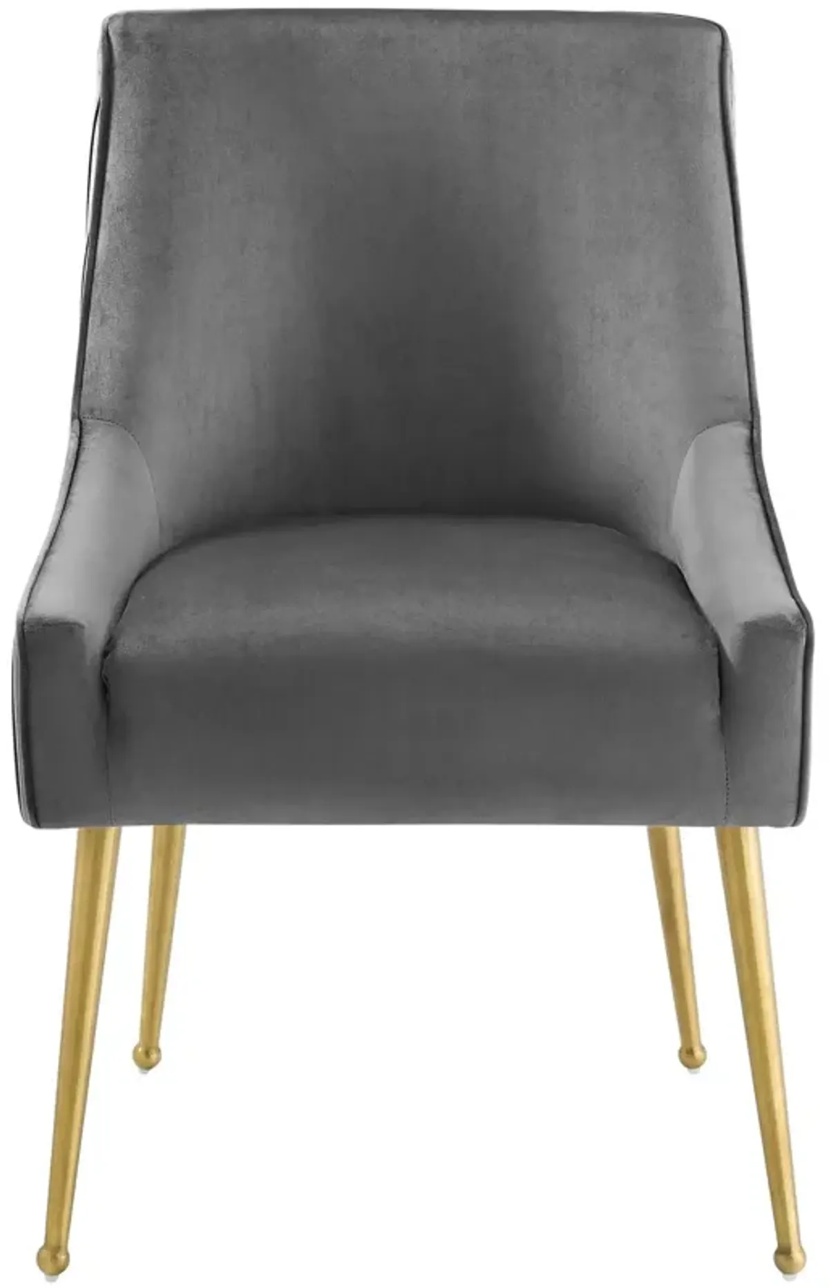 Discern Pleated Back Upholstered Performance Velvet Dining Chair