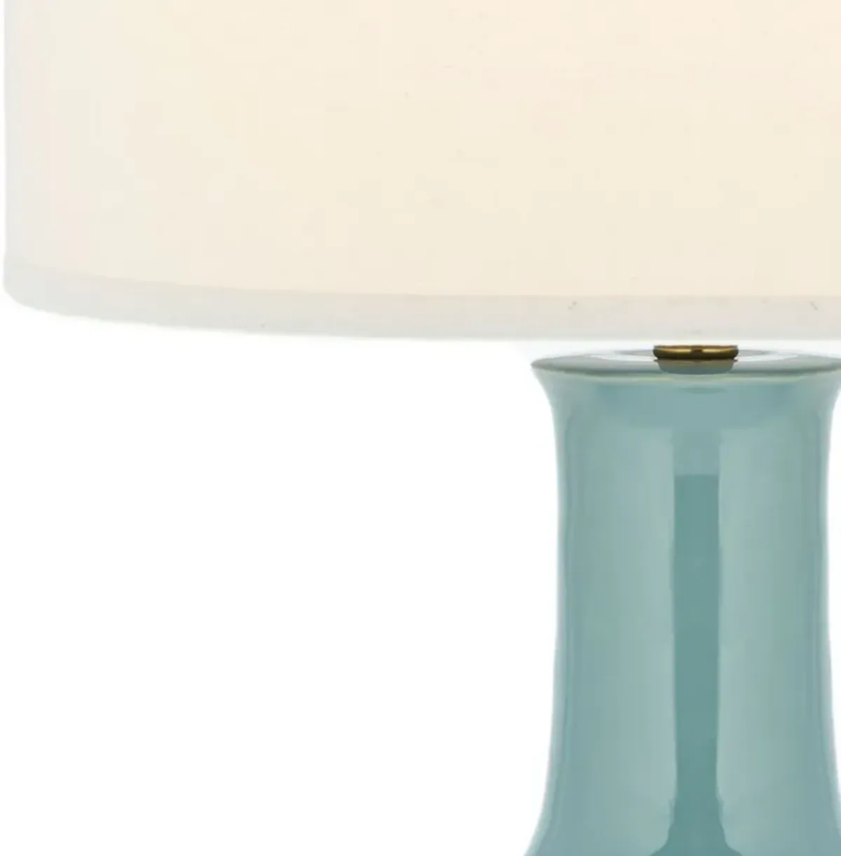 Sky 27.5-Inch H Blue Ceramic Paris Lamp