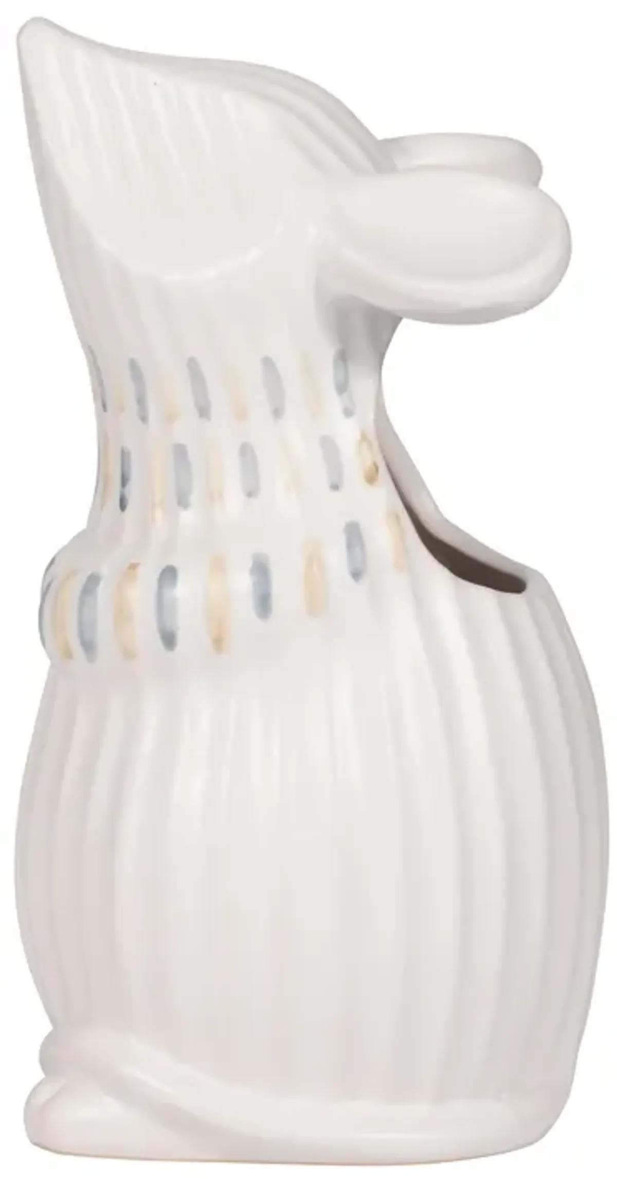 Cer, 8" Little Mouse Vase, Ivory