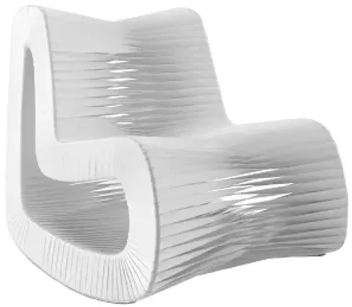 seat belt rocking chair, white