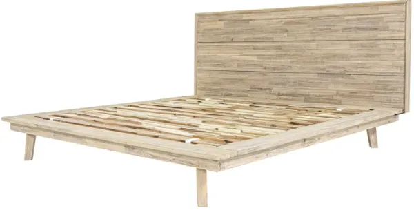 Gia King Bed - Light Driftwood