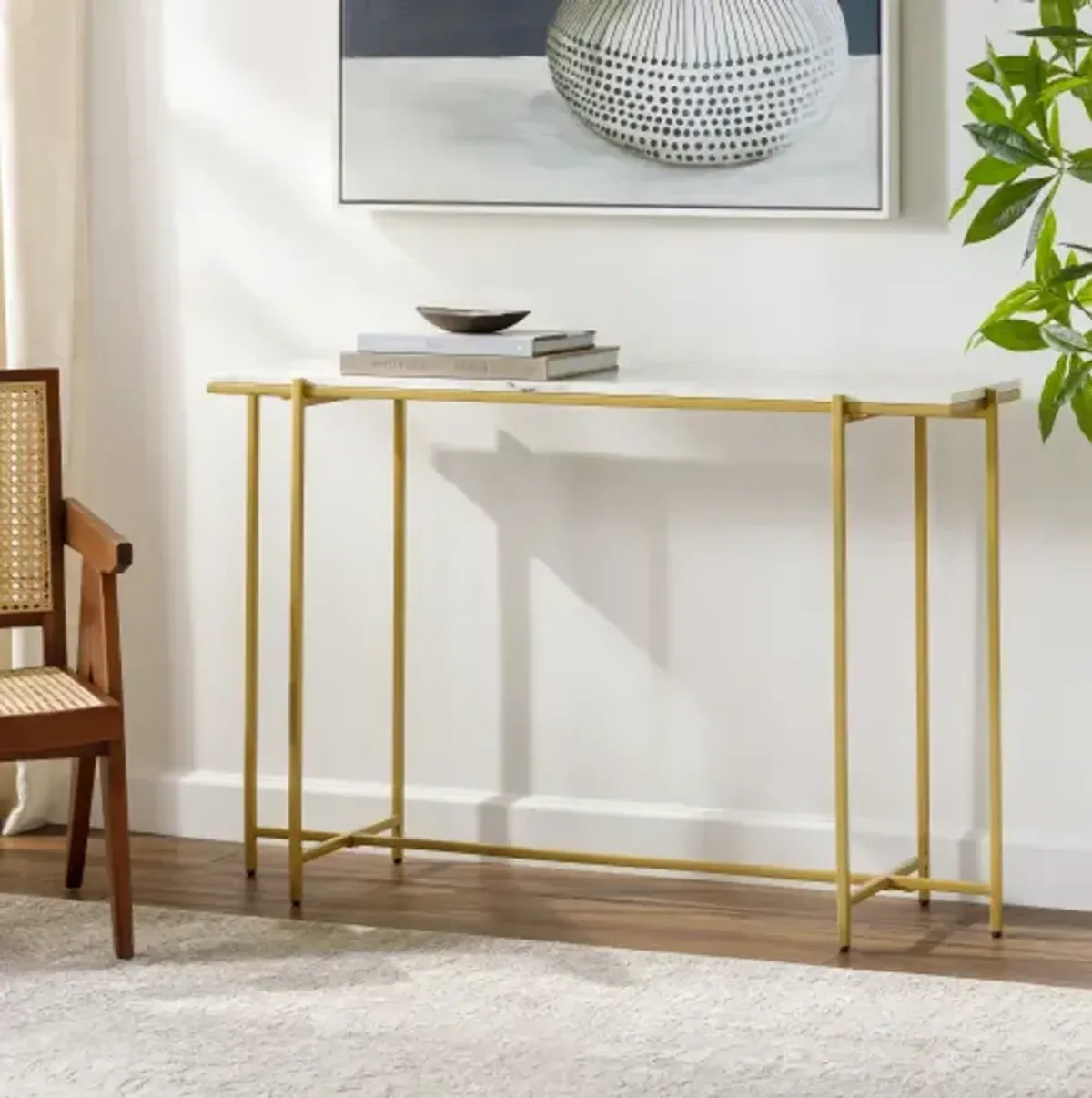 Anaya ANA-006 30"H x 47"W x 14"D Console Table