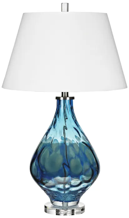 Gush 29" High 1-Light Table Lamp - Blue