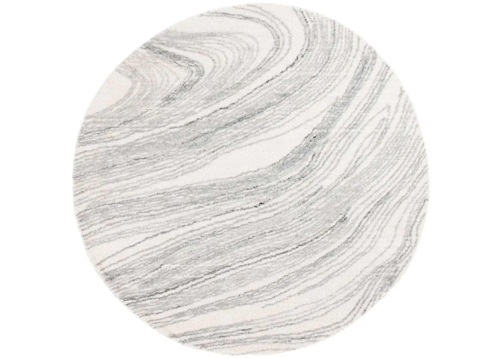 EBONY 551 IVORY  6' x 6' Round Round Rug