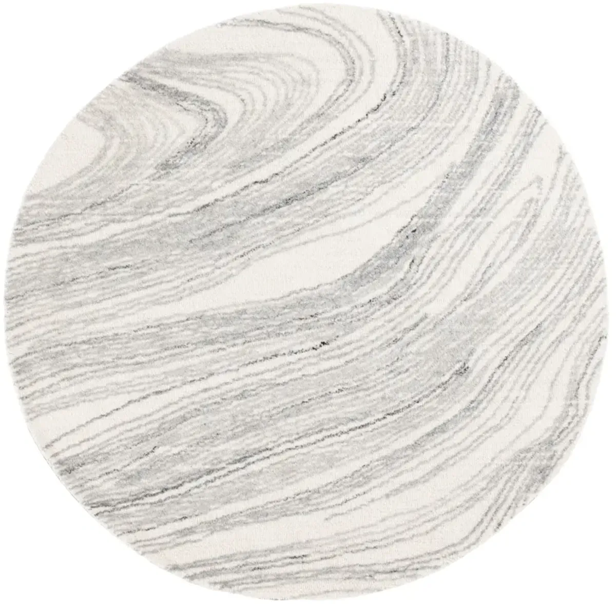 EBONY 551 IVORY  6' x 6' Round Round Rug