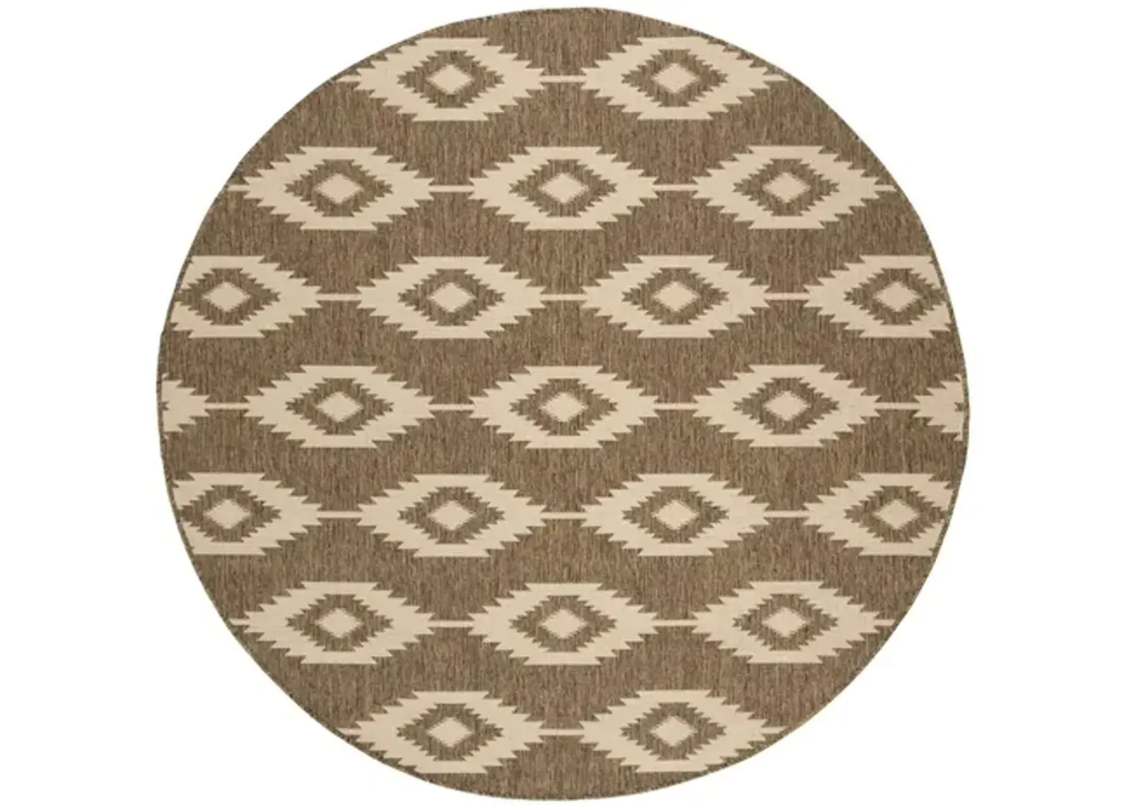 LINDEN 171 Collection LND171A-6R Cream / Beige 6'-7" X 6'-7" Round