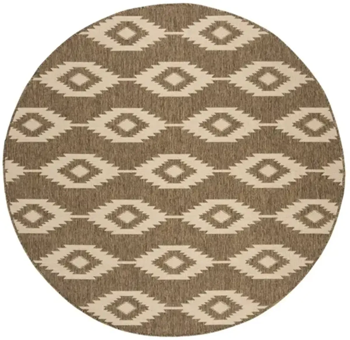 LINDEN 171 Collection LND171A-6R Cream / Beige 6'-7" X 6'-7" Round