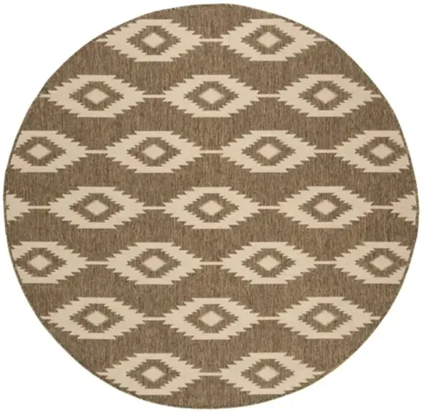 LINDEN 171 Collection LND171A-6R Cream / Beige 6'-7" X 6'-7" Round