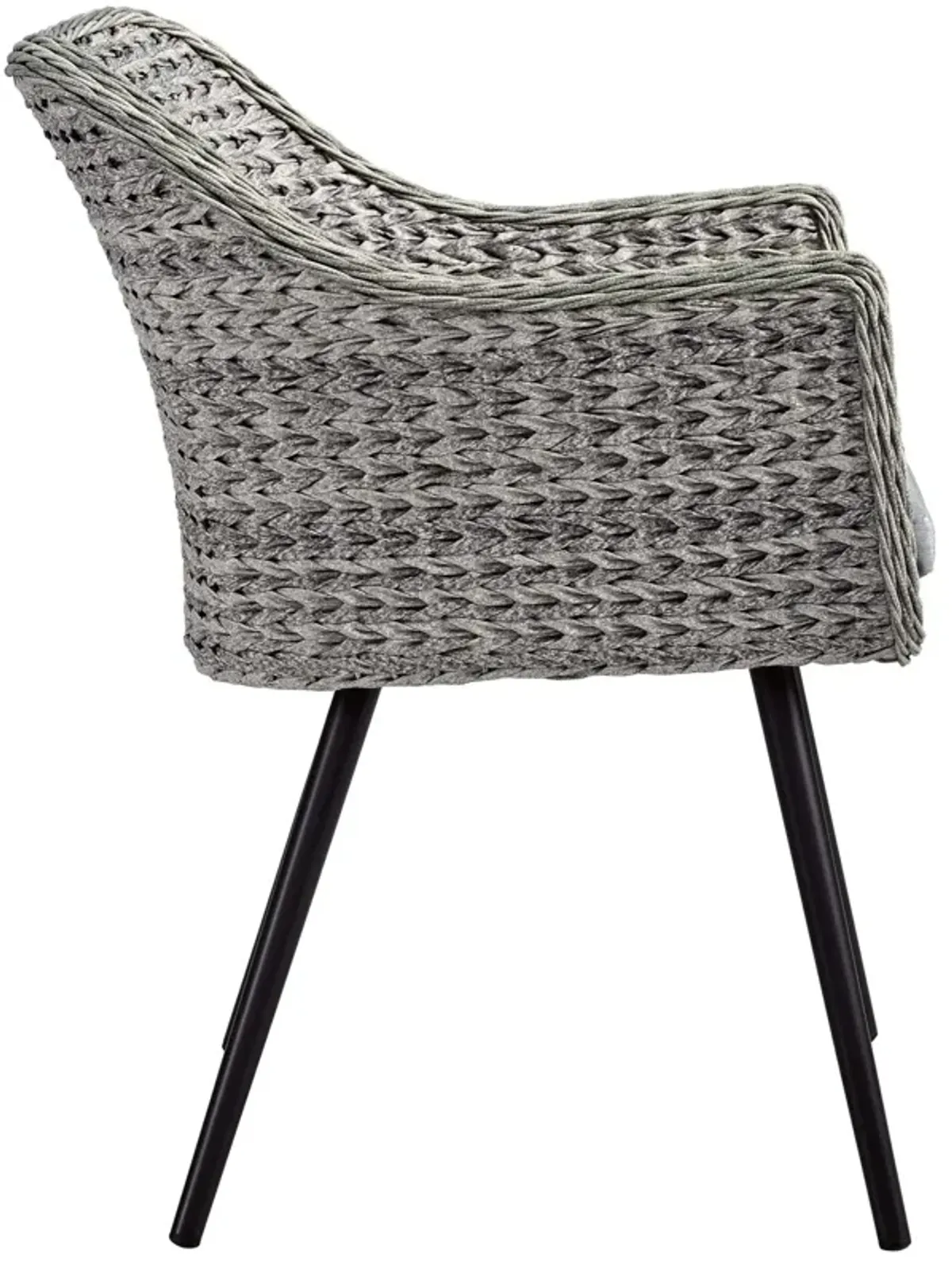 Endeavor Dining Armchair Outdoor Patio Wicker Rattan Set of 2