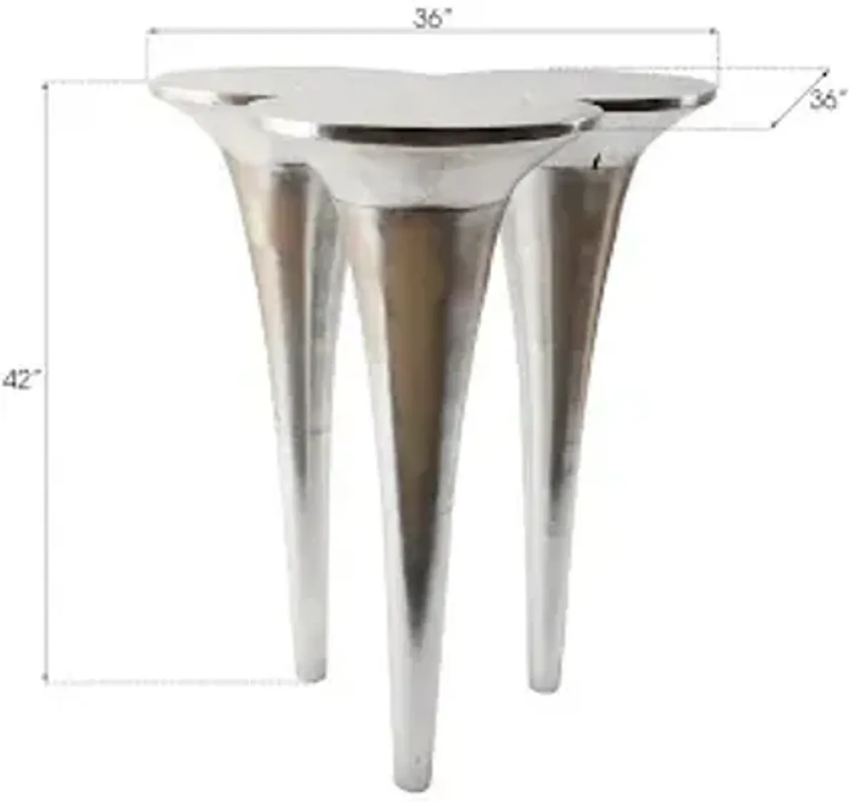 marley silver bar table