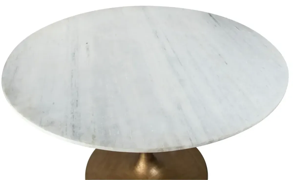 Ithaca Dining Table White & Gold