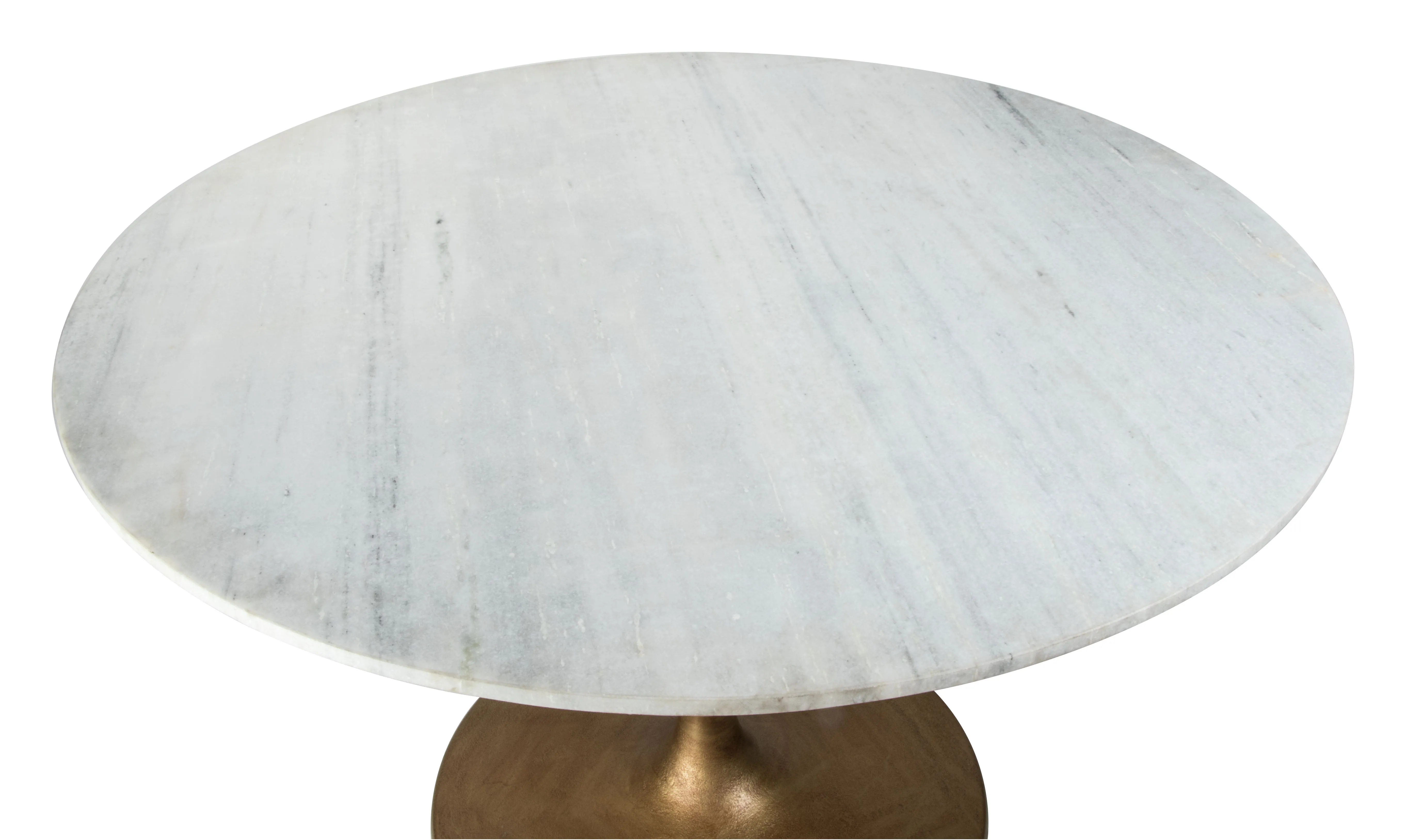 Ithaca Dining Table White & Gold