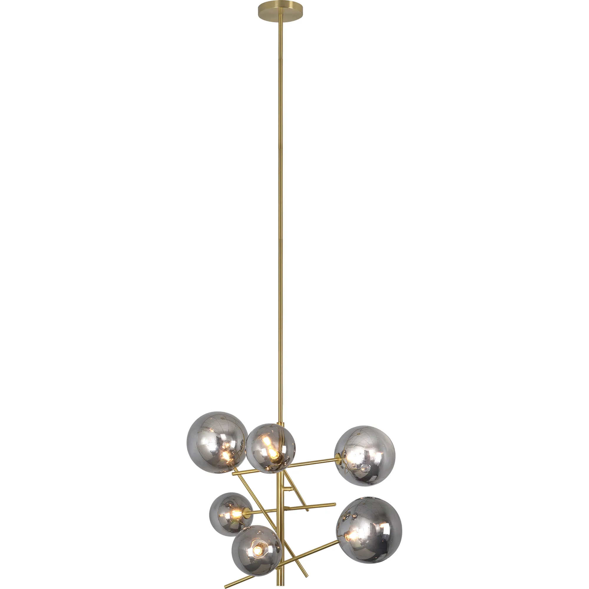 Laylani Grey Glass Chandelier