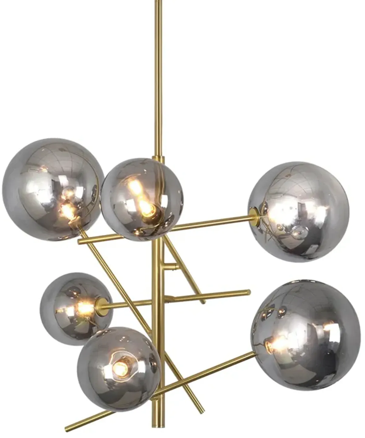 Laylani Grey Glass Chandelier