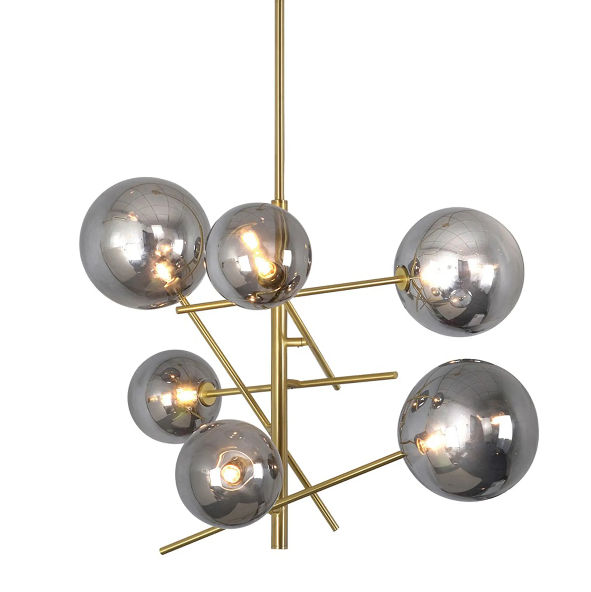 Laylani Grey Glass Chandelier