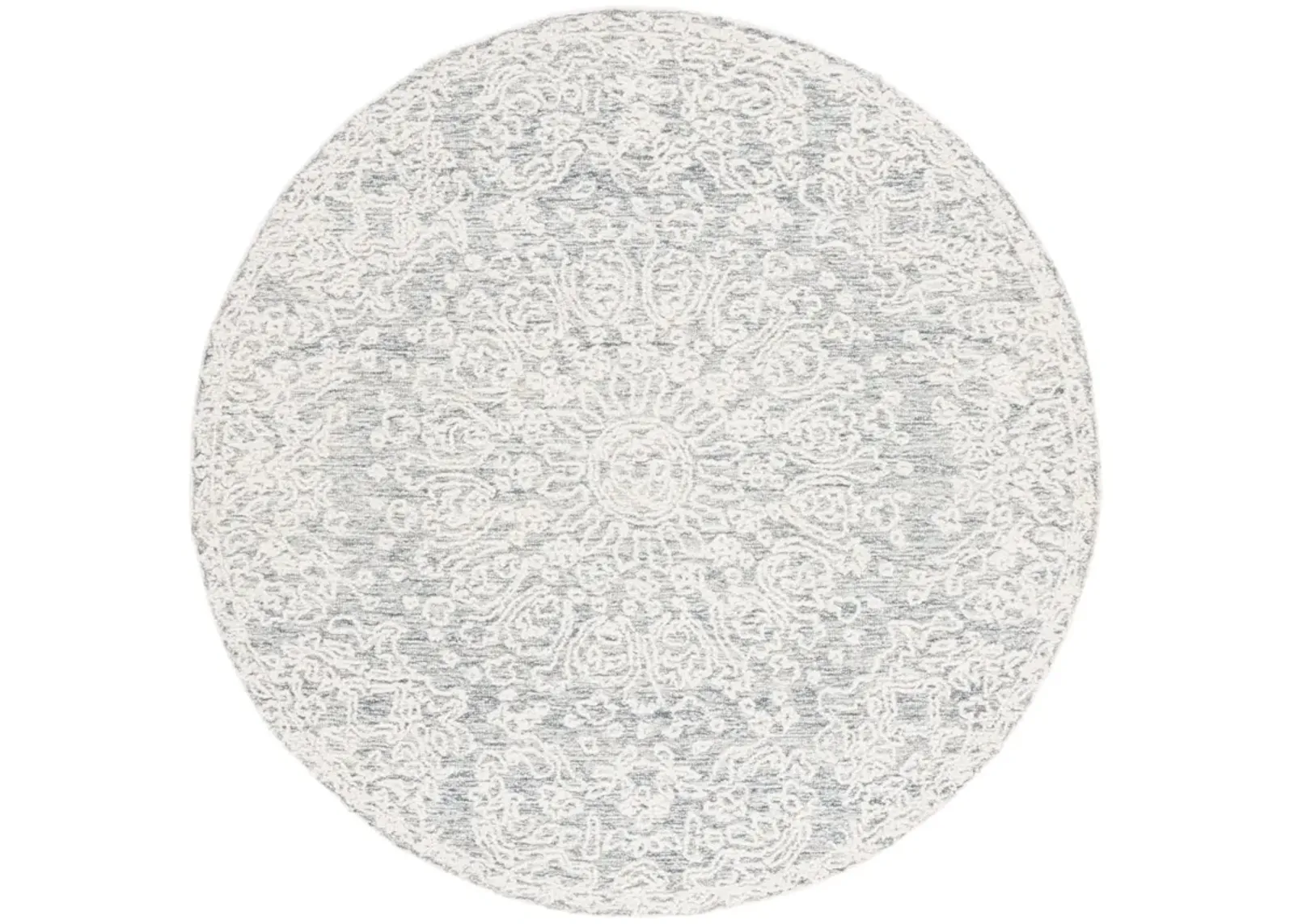 EBONY 206 GREY  6' x 6' Round Round Rug