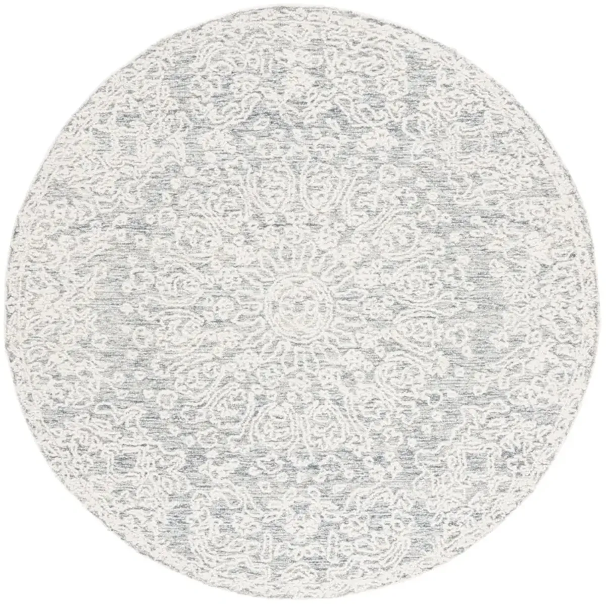 EBONY 206 GREY  6' x 6' Round Round Rug