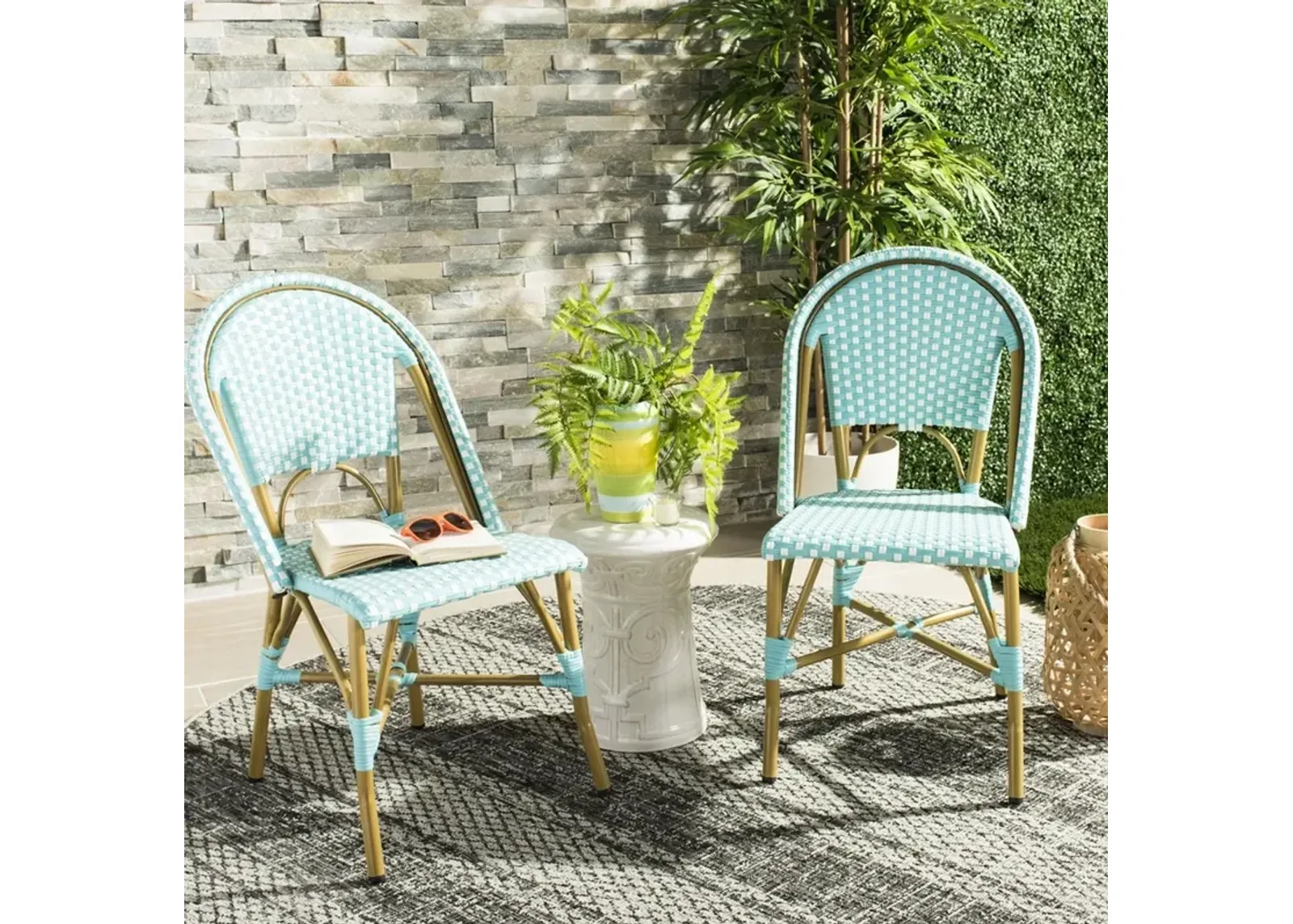 Salcha Indoor-Outdoor French Bistro  Side Chair - Set of 2