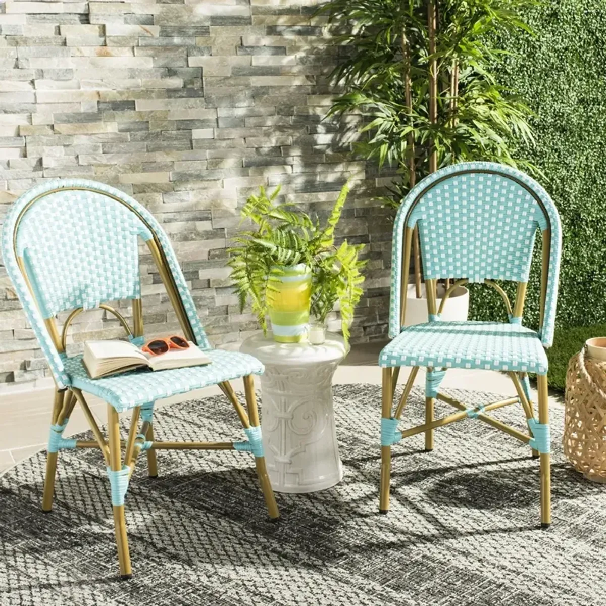 Salcha Indoor-Outdoor French Bistro  Side Chair - Set of 2