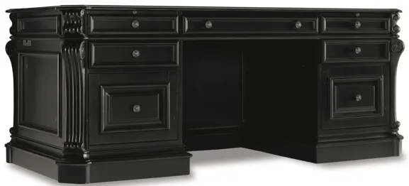 Telluride Leather Panels Executive Desk 