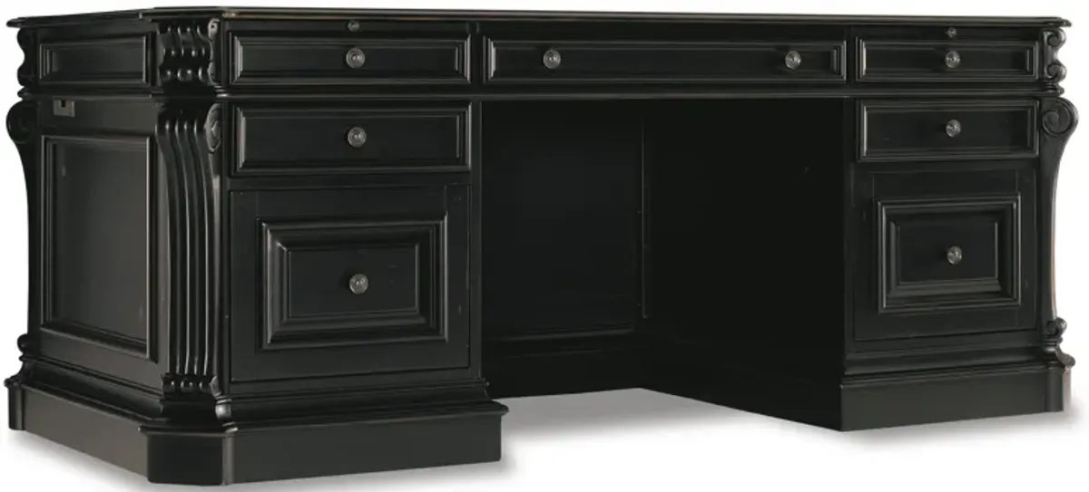 Telluride Leather Panels Executive Desk 