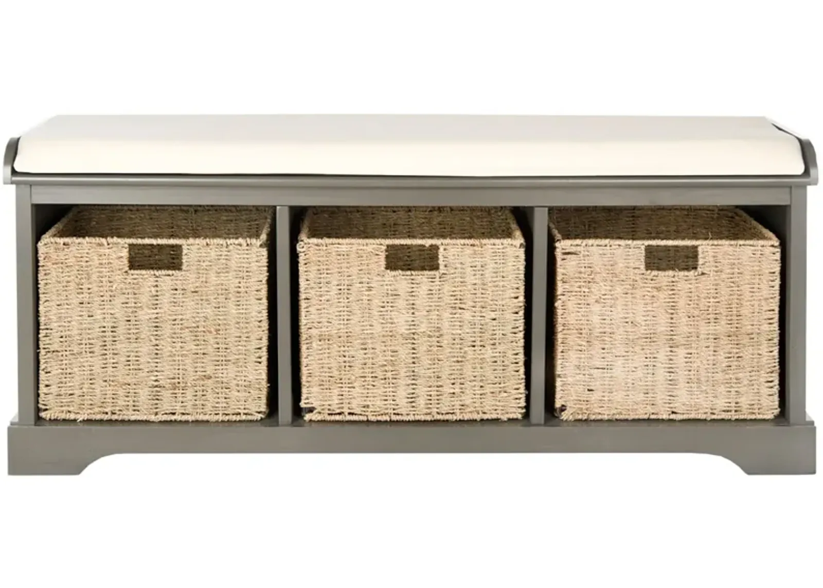 LONAN  WICKER STORAGE BENCH