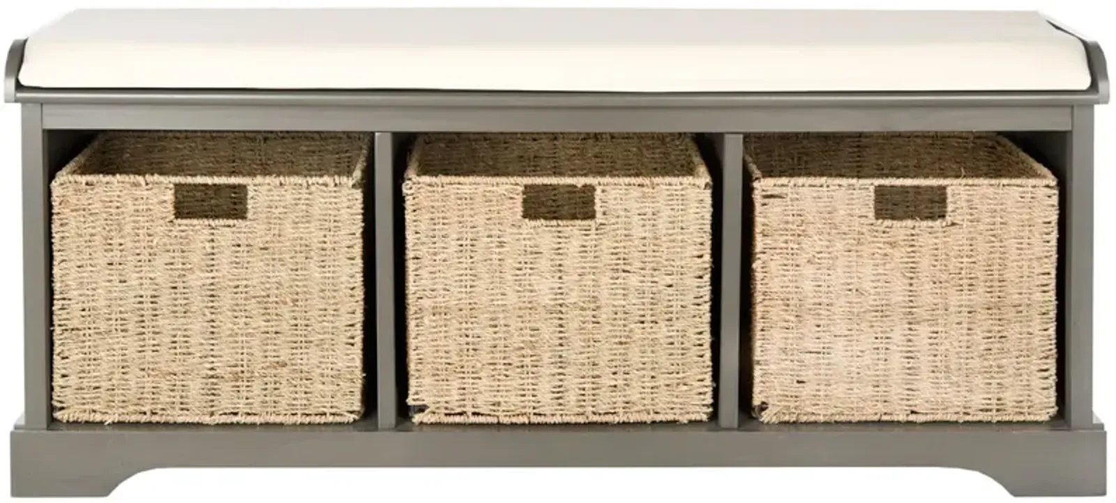 LONAN  WICKER STORAGE BENCH