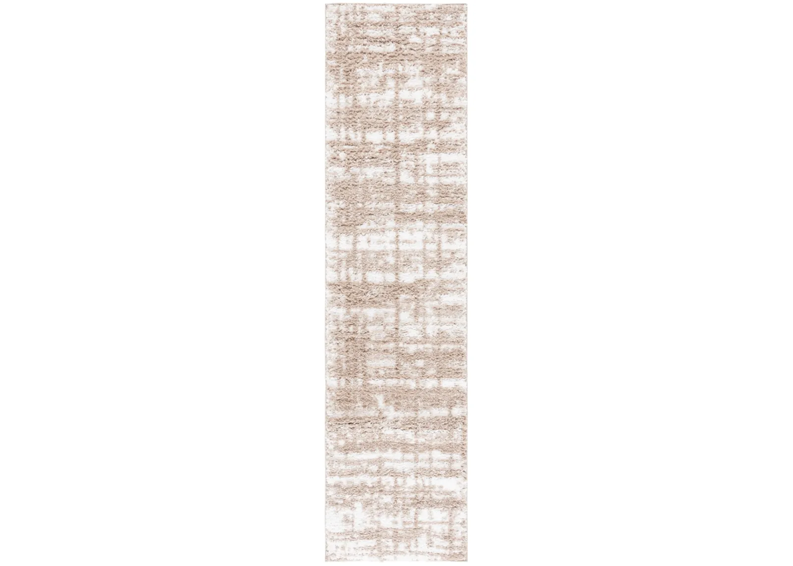 RUMI SHAG 132 BEIGE  2'-2' x 8' Runner Rug