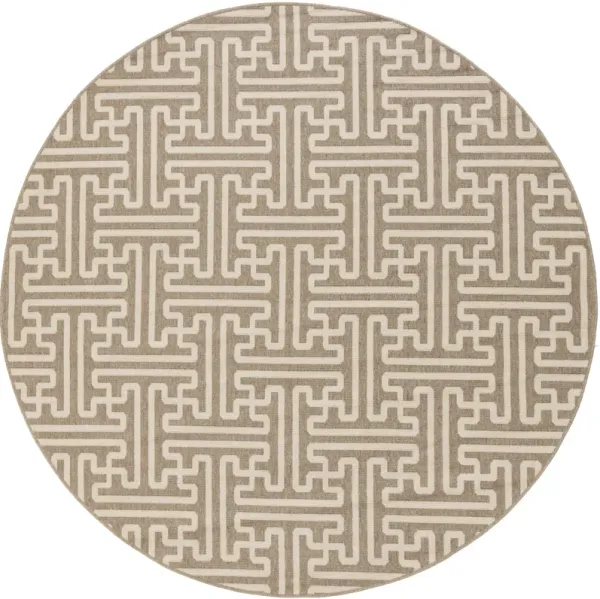 Alfresco ALF-9599 7'3" x 7'3" Machine Woven Rug