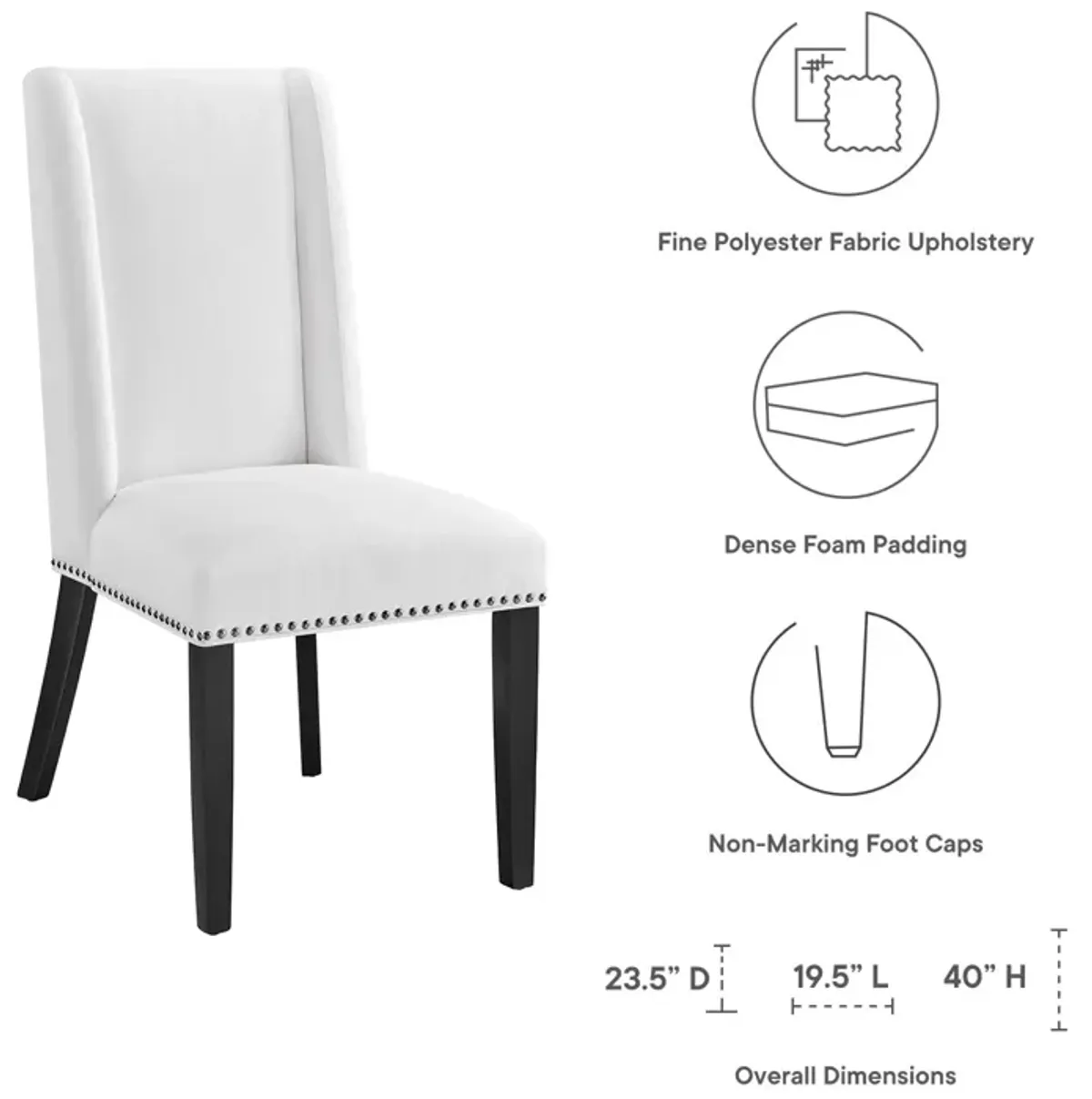 Baron Fabric Dining Chair