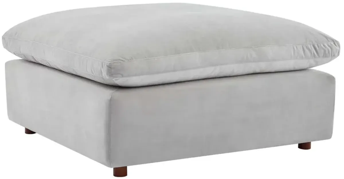 Commix Down Filled Overstuffed Performance Velvet Ottoman