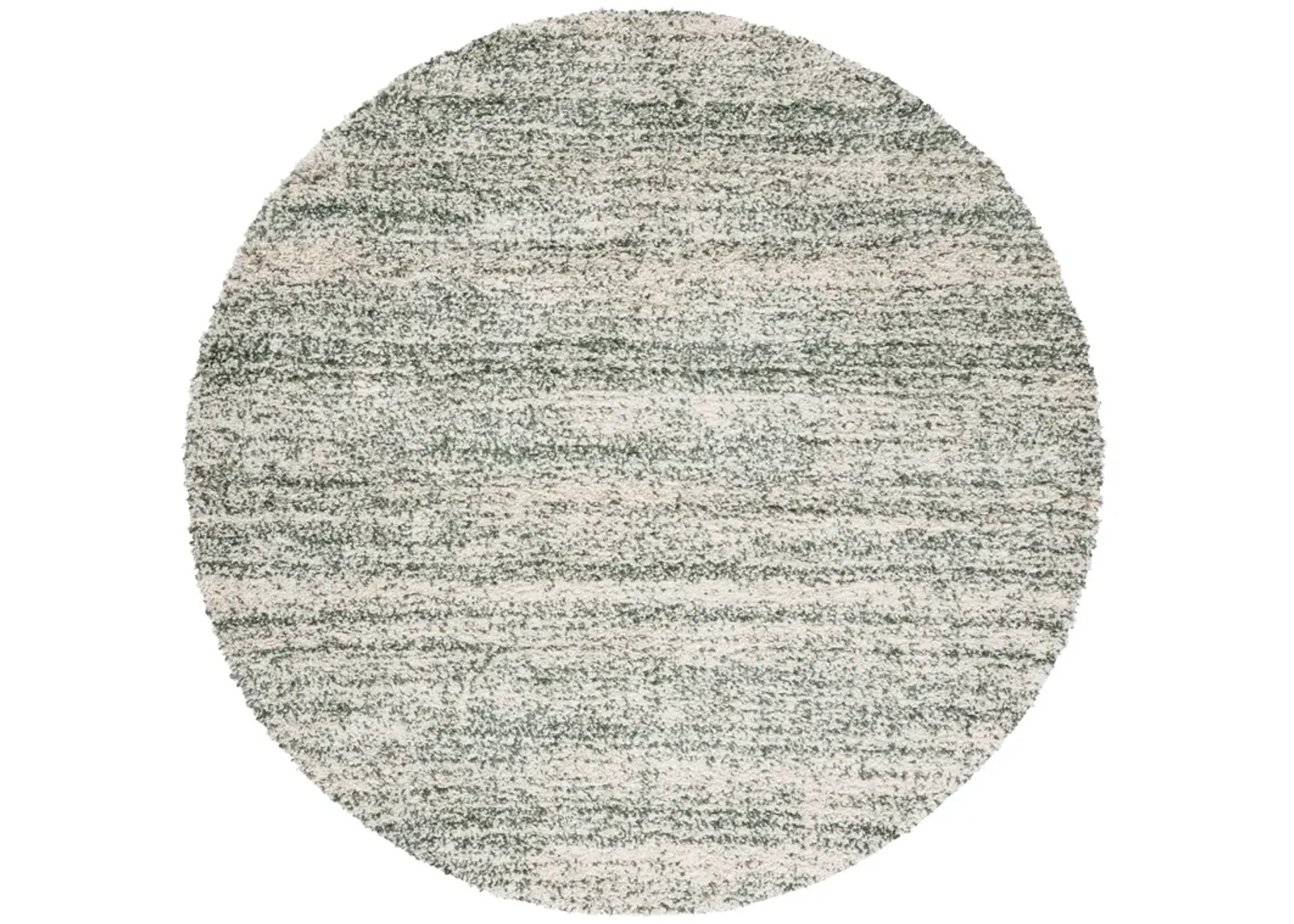 HUDSON SHAG 295 IVORY  4' x 4' Round Round Rug