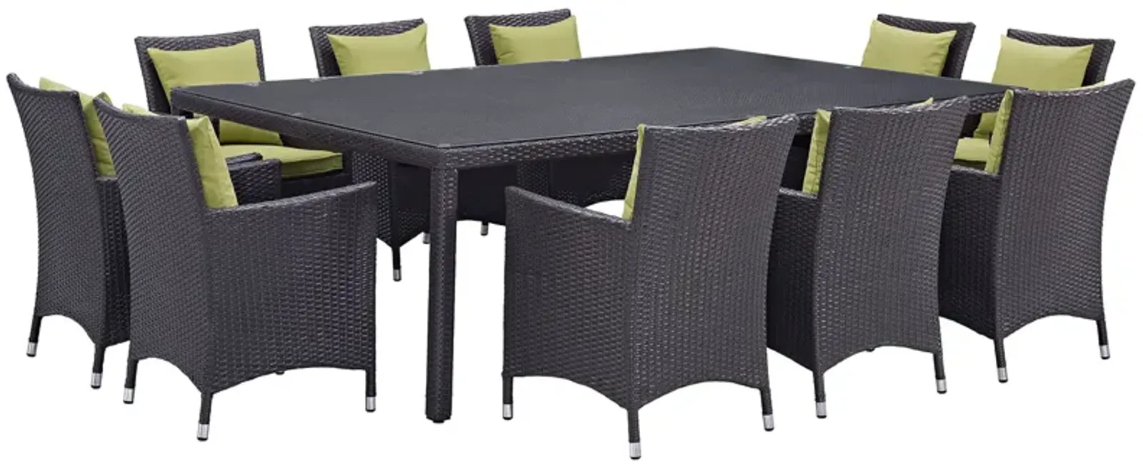 Convene 11 Piece Outdoor Patio Dining Set