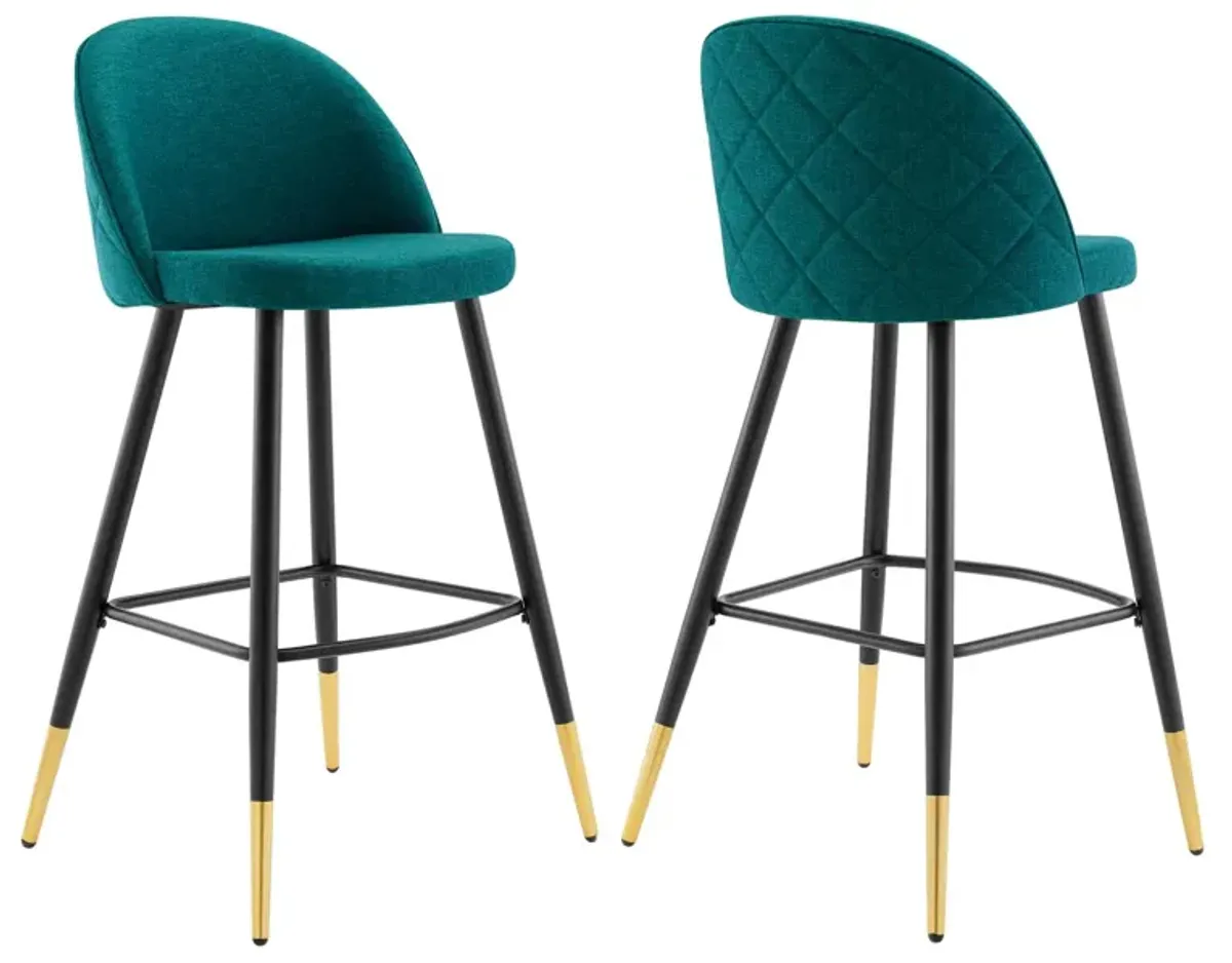 Cordial Fabric Bar Stools - Set of 2