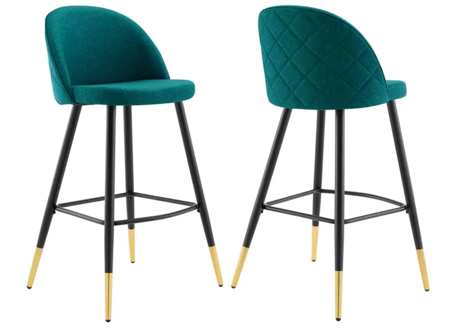 Cordial Fabric Bar Stools - Set of 2