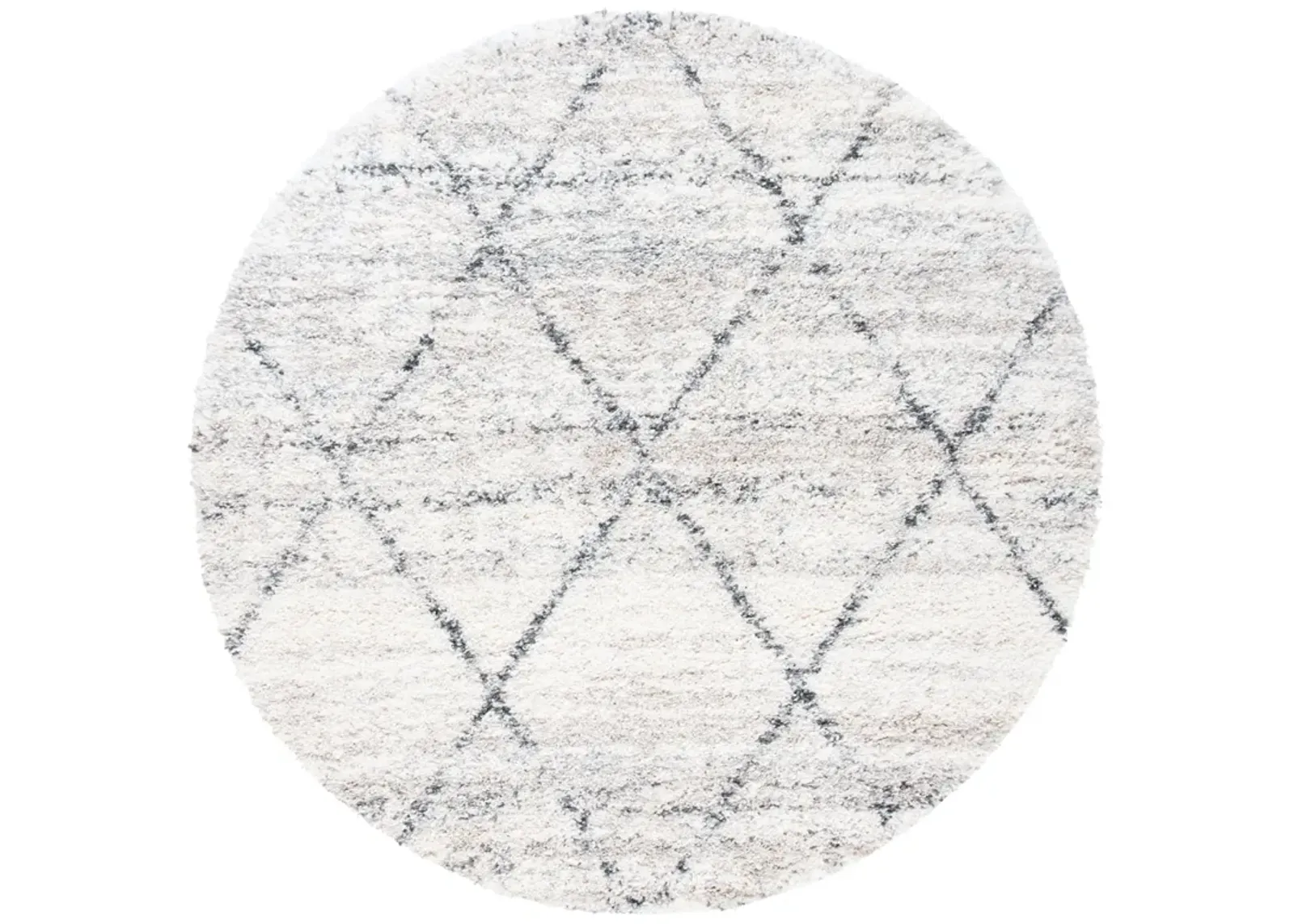 FONTANA SHAG 886 GREY  11' x 11' Round Round Rug