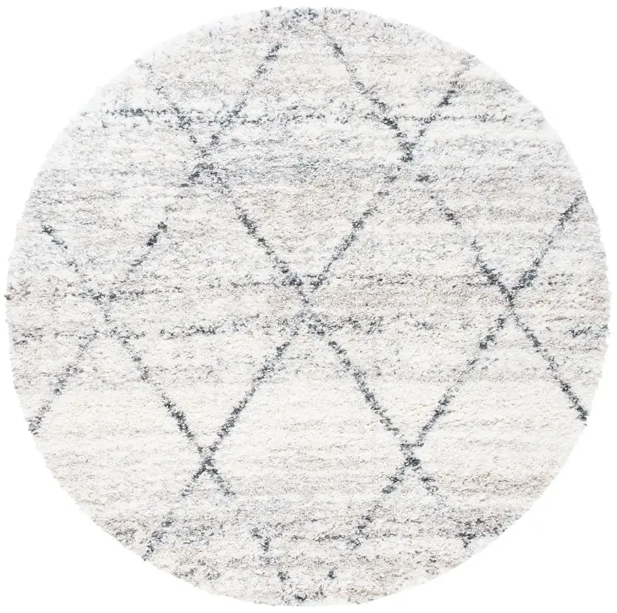 FONTANA SHAG 886 GREY  11' x 11' Round Round Rug