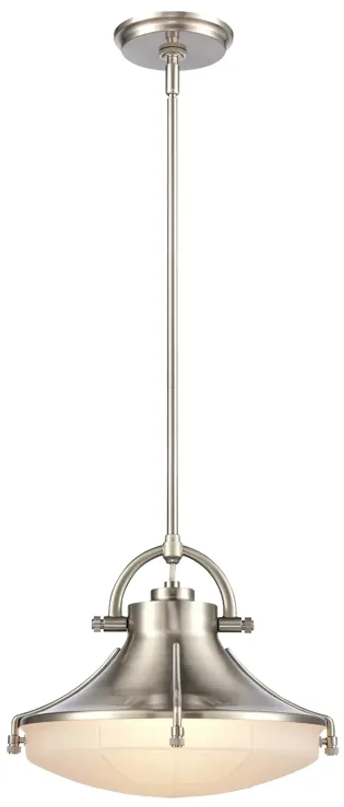 Urbanite 13" Wide 1-Light Pendant - Satin Nickel