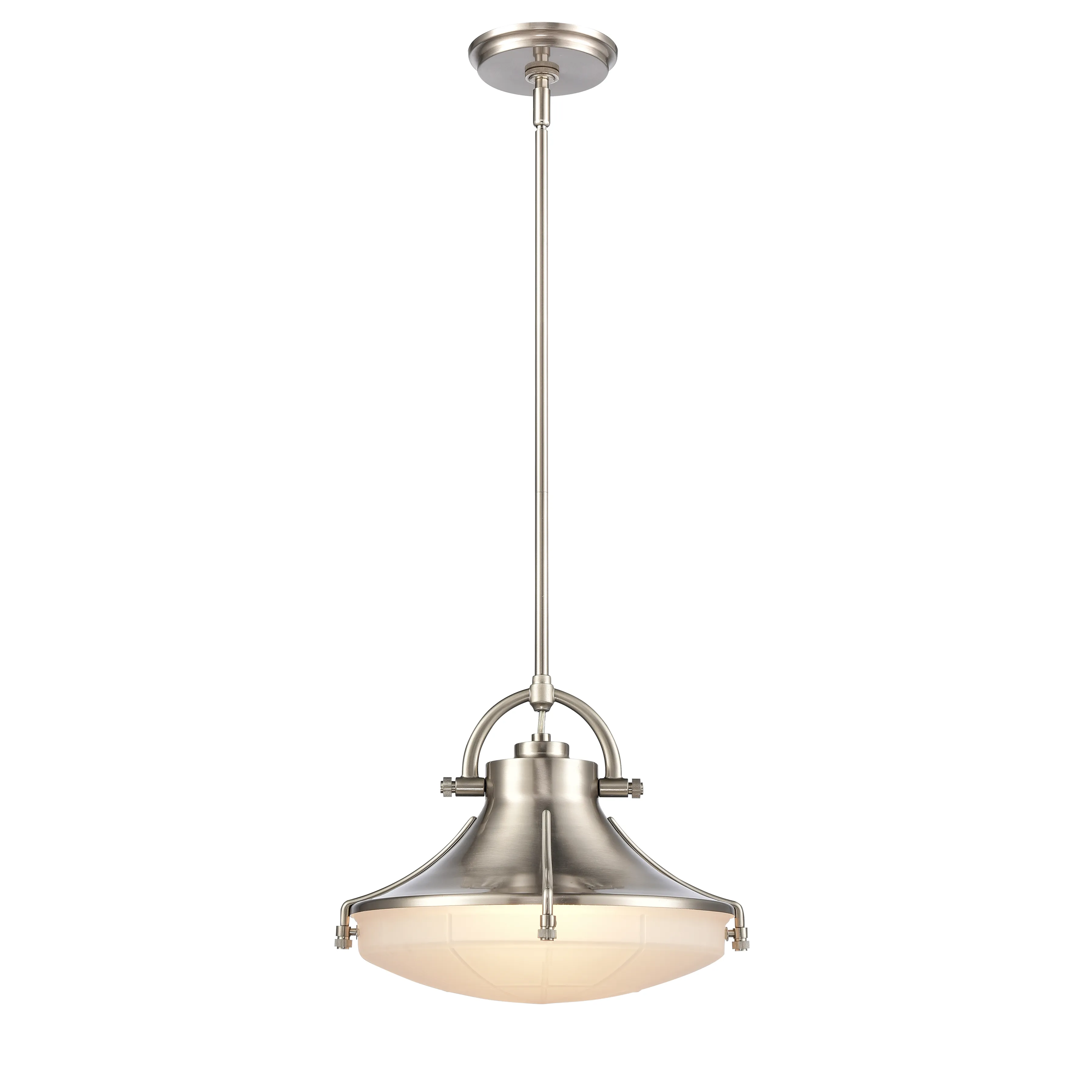 Urbanite 13" Wide 1-Light Pendant - Satin Nickel